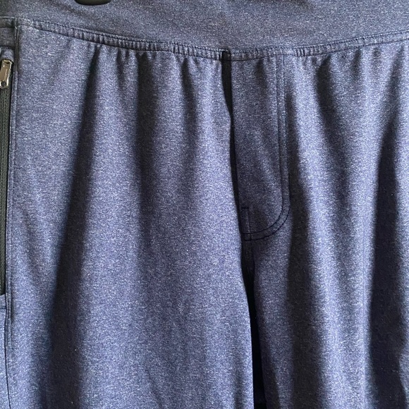 Lululemon Anti-Gravity Sweat Wicking Pant Heathered Deep Navy Athleisure Gym L - Picture 7 of 13